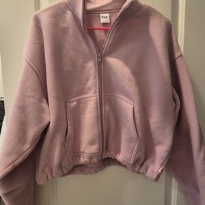 Aritiza TNA Polar Cropped Fleece Zip-Up Fleece Jacket